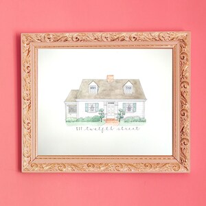I&#39;ll Paint Your House in Watercolor | Custom House Portrait