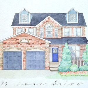Hand-painted House Portrait | Watercolor Painting | Custom Gift | Mother&#39;s Day Gift | Valentine&#39;s Day Gift | Wedding Gift | Personalized