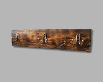 Coat Rack Wall Mount, Rustic Coat Rack, Coat Hanger, Reclaimed Wood Coat Rack