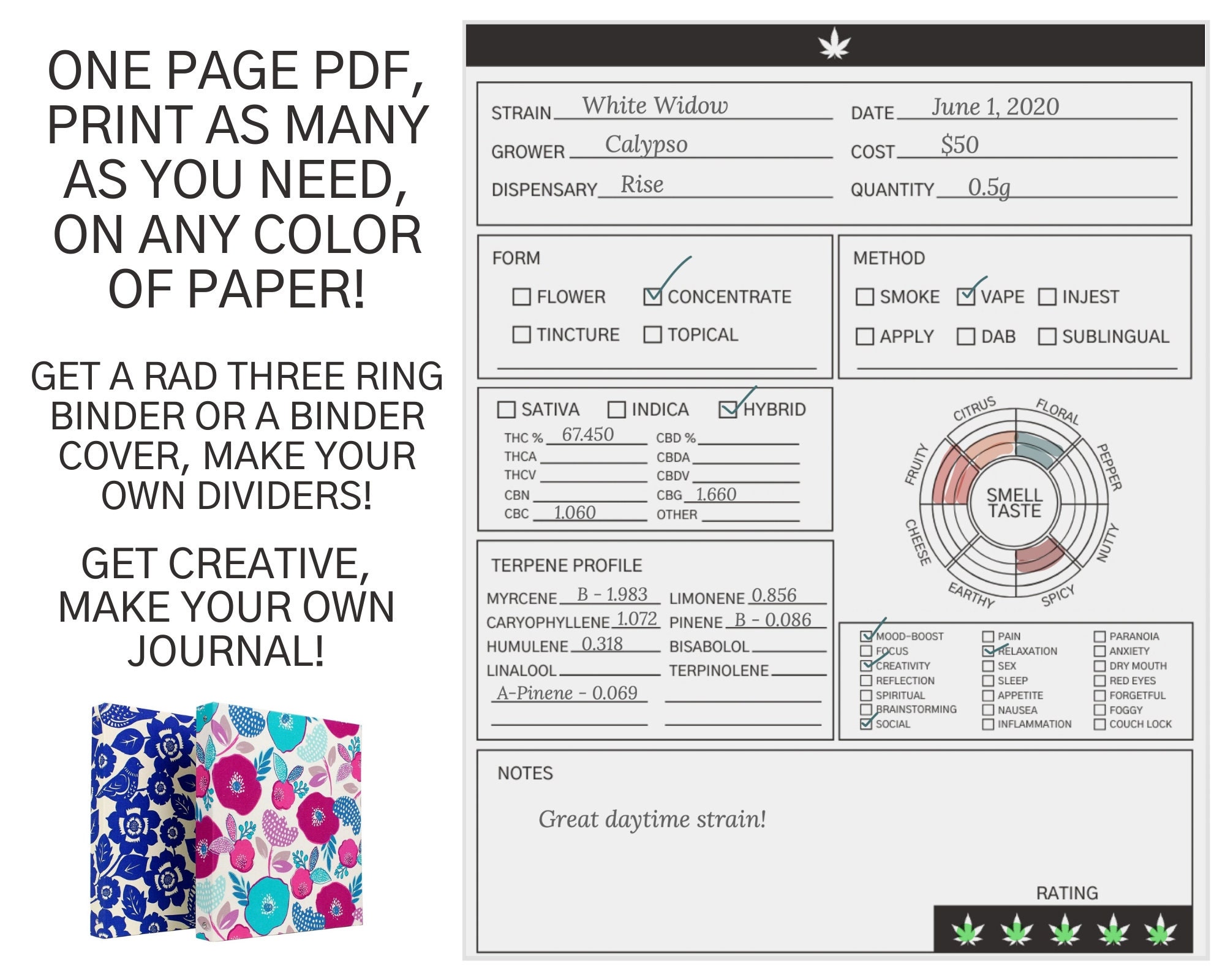 Strain Journal Template Strain Journal Template