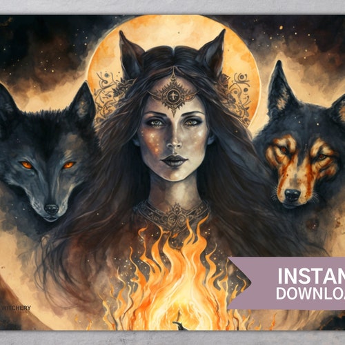 Hekate Hecate Printable Art Print Witch Goddess Printable - Etsy