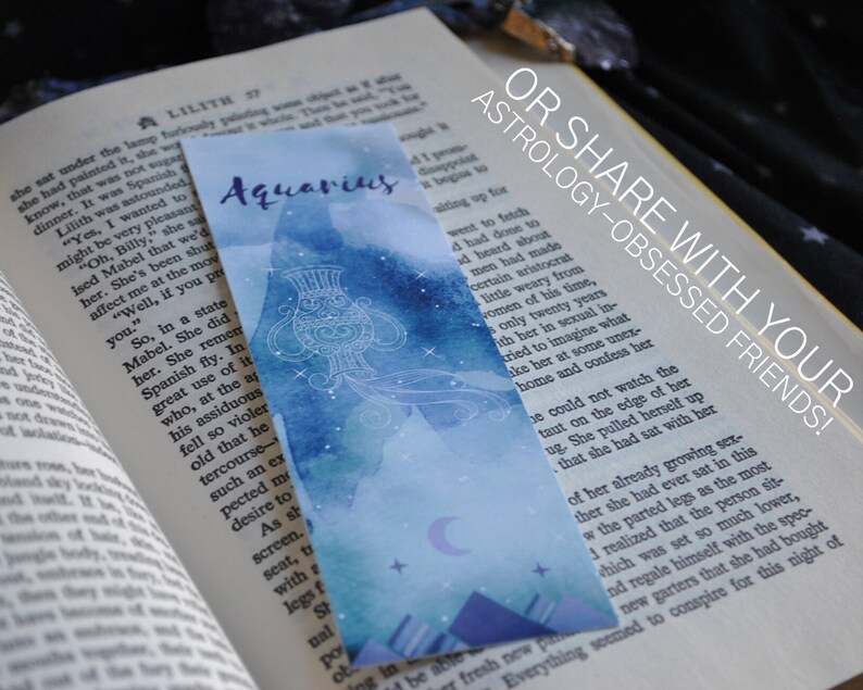 48 zodiac bookmarks instant download printable astrology etsy