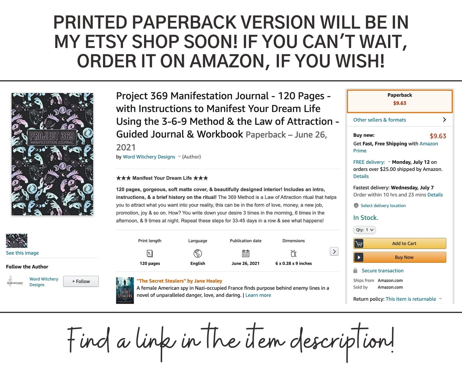 Project 369 Digital Printable Manifestation Journal Law Of Etsy