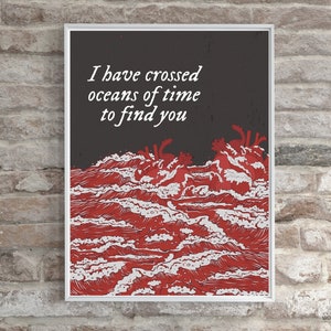 I Have Crossed Oceans of Time to Find You Bram Stoker's Dracula druckbares Filmposter Gothic Wand Kunst Digitaler Download Gemälde romantisch