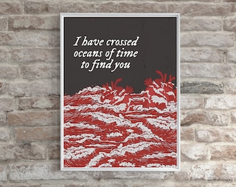 I Have Crossed Oceans of Time to Find You Bram Stoker's Dracula druckbares Filmposter Gothic Wand Kunst Digitaler Download Gemälde romantisch