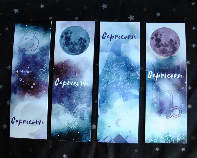 48 zodiac bookmarks instant download printable astrology etsy