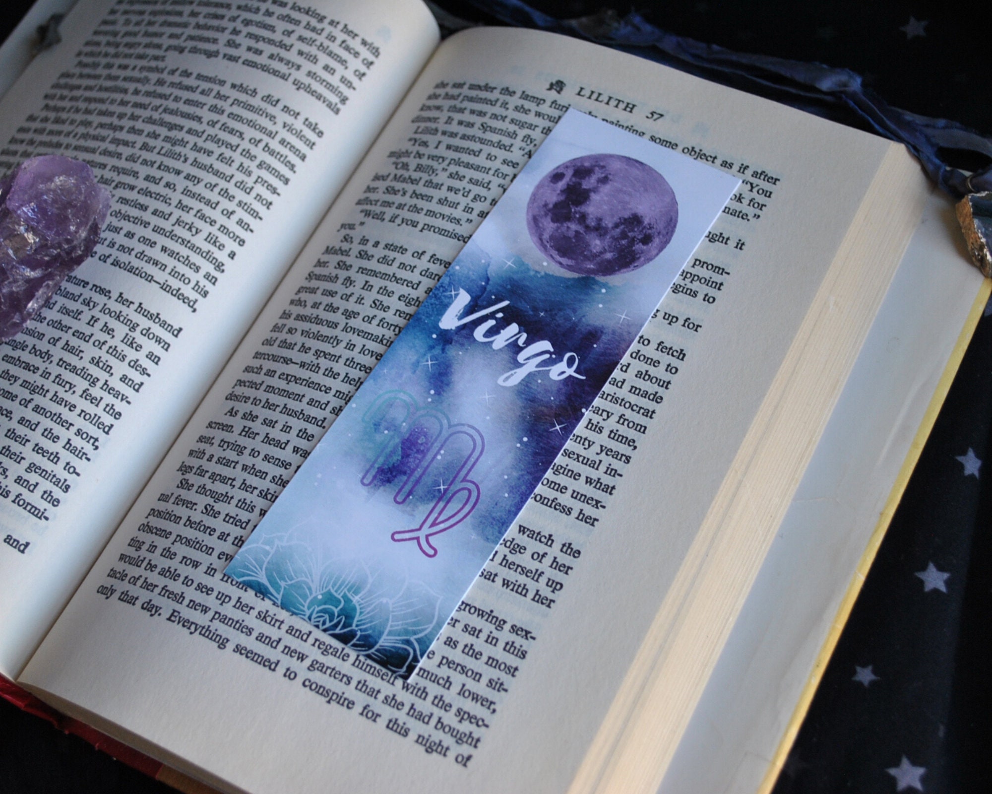 virgo zodiac bookmarks instant download printable astrology etsy