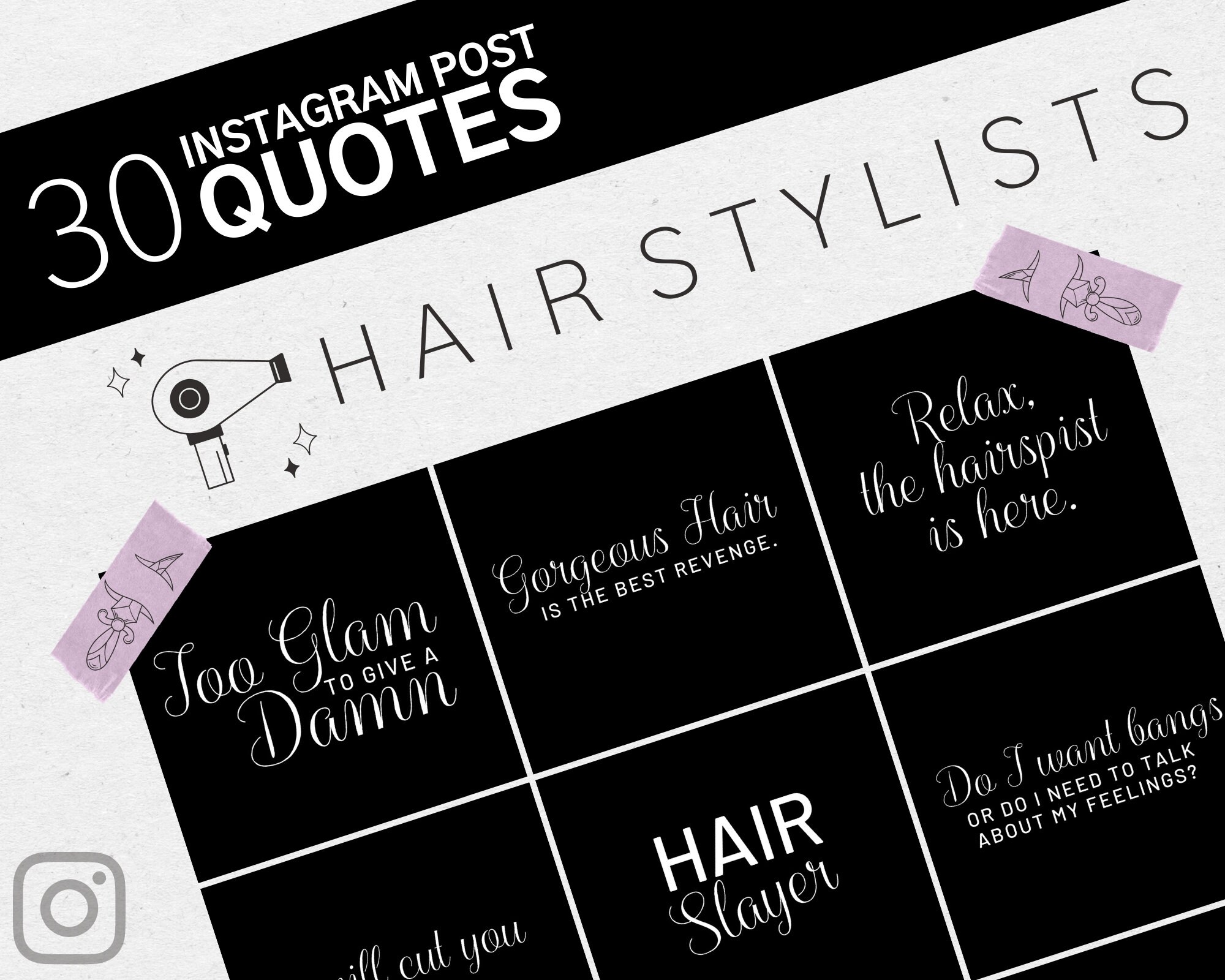 30 Hair Stylist Instagram Quote Posts Instagram Quotes Etsy