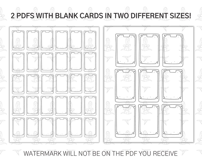 Printable Tarot Card Stickers for Tarot Card Journal Witch | Etsy