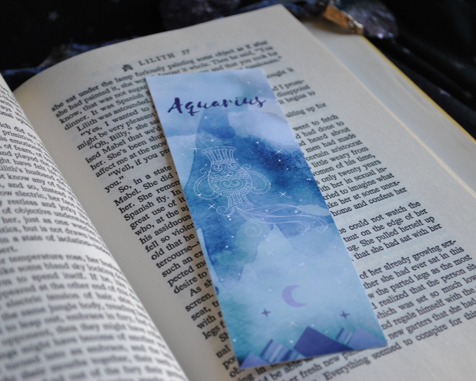 aquarius zodiac bookmarks instant download printable etsy