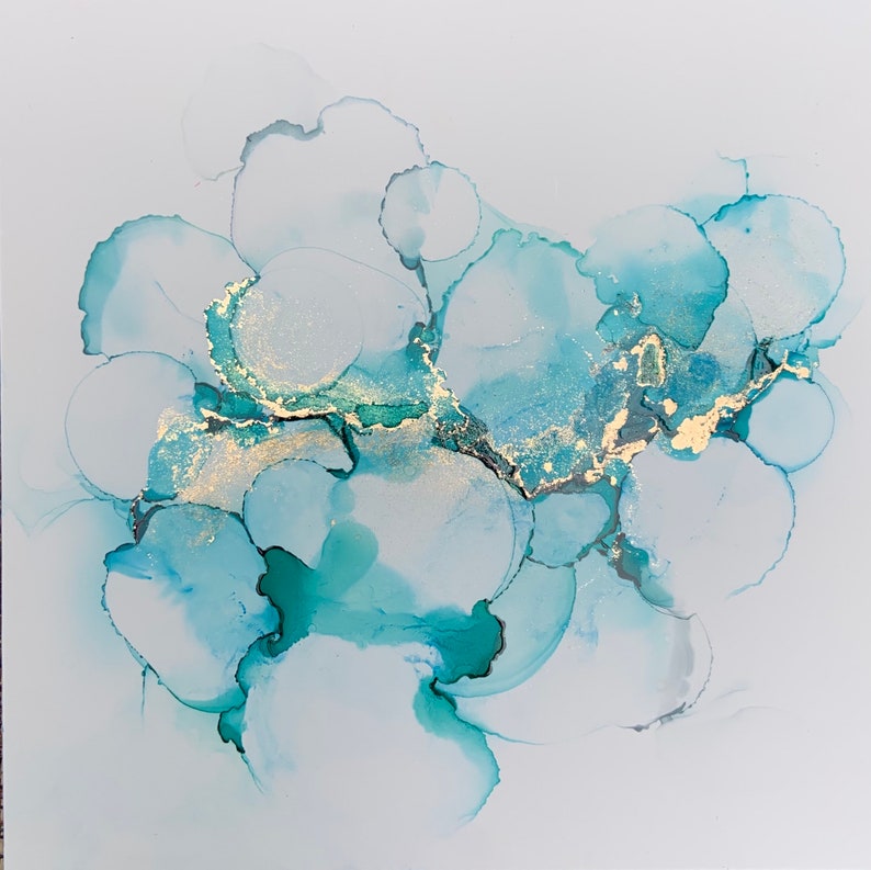 6 x 6 Alcohol Ink on Yupo