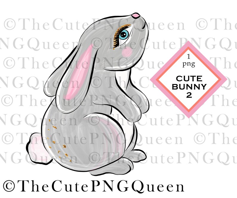 cute animal sublimation animal png rabbit clipart hand drawn Cute Bunny Sublimation Design rabbit png clip art Cricut file
