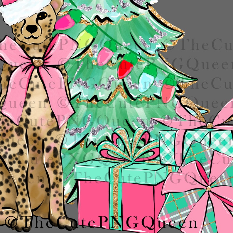 Preppy Christmas Tree Sublimation PNG Digital Download Etsy