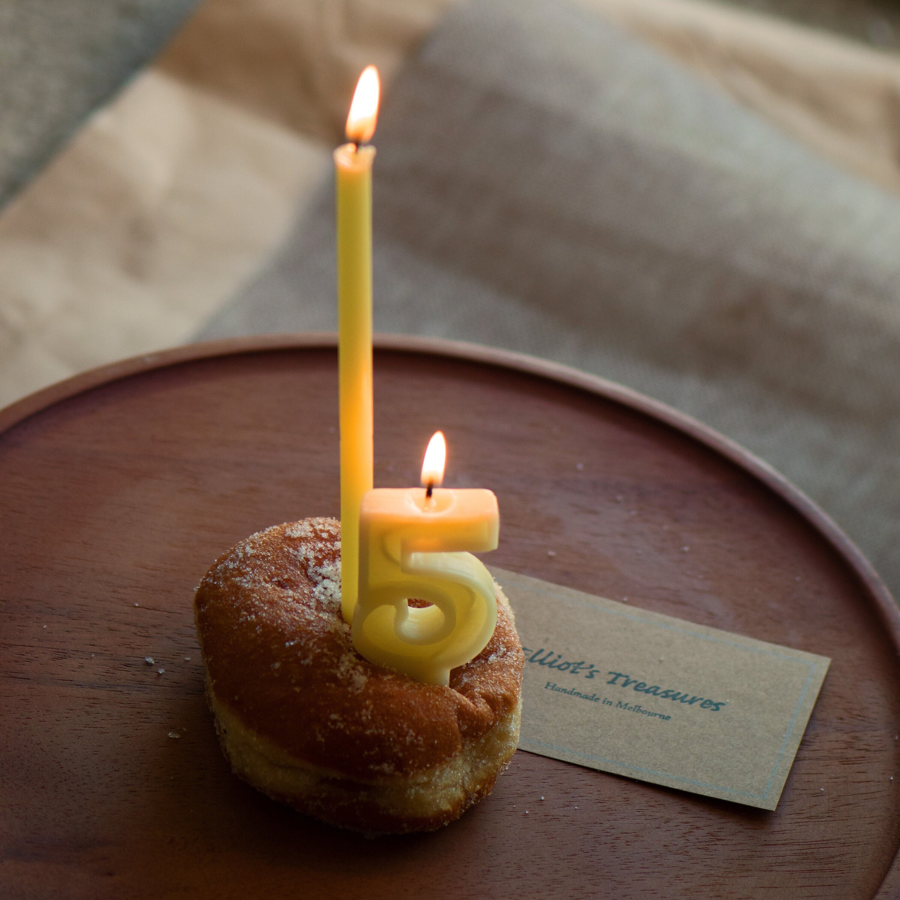 Beeswax Birthday Number Candles Etsy