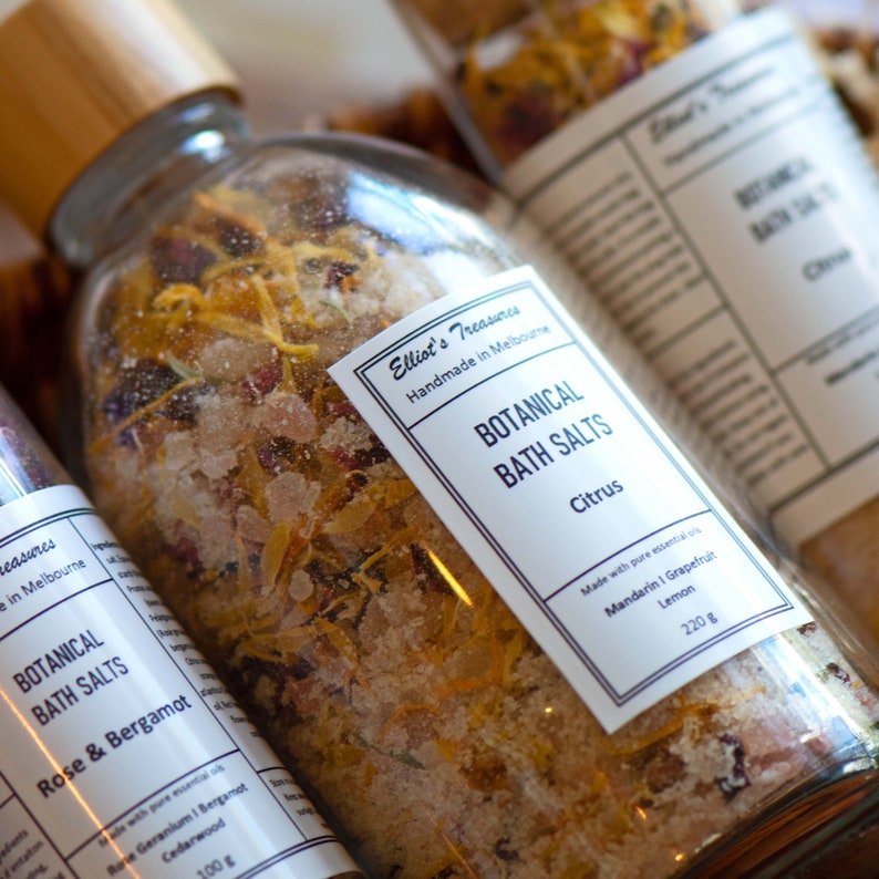 Botanical Bath Salts 220g Bottle image 4