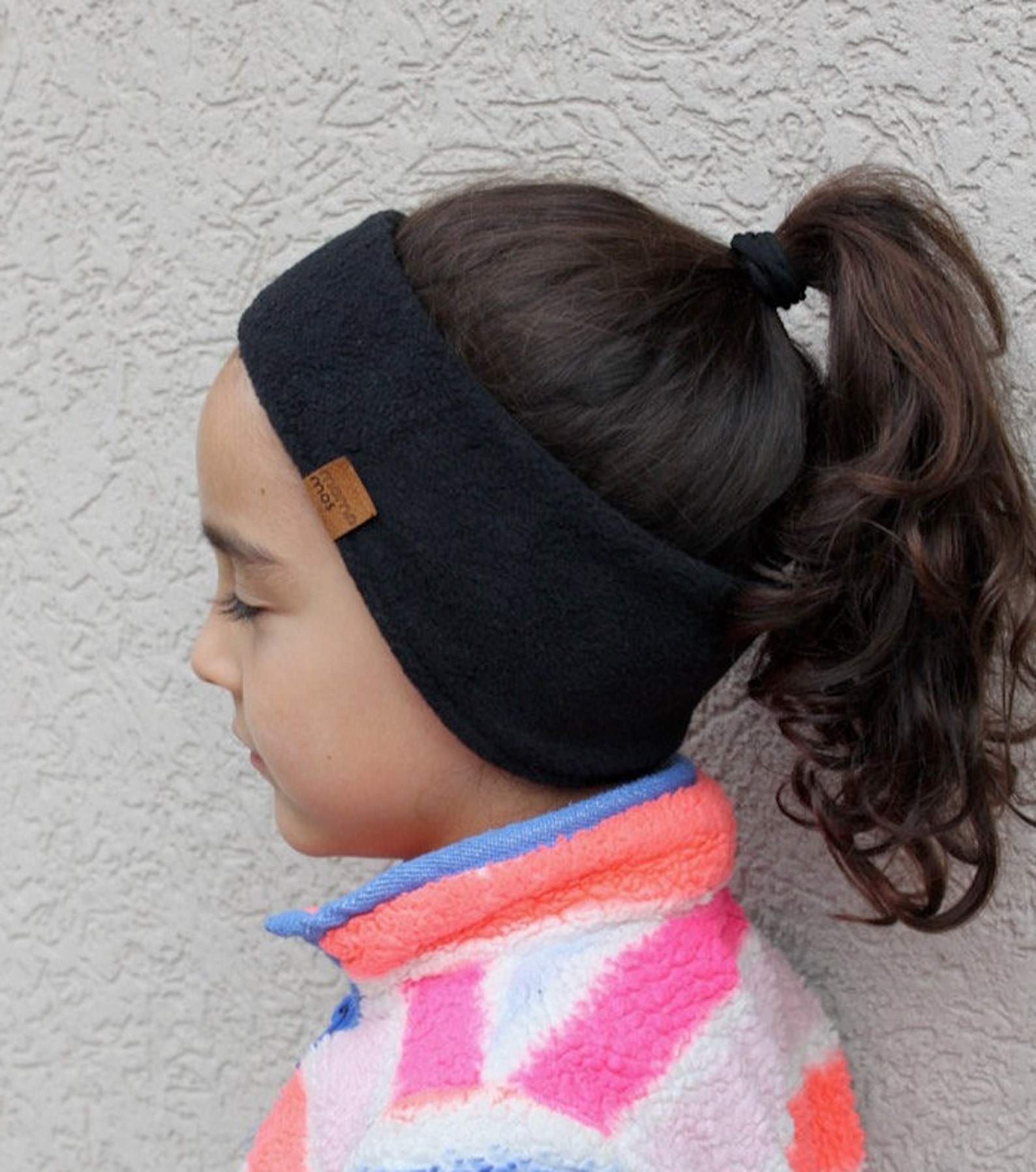Black Soft Fleece Headband Ear Warmers. Toddler Child Adult Etsy