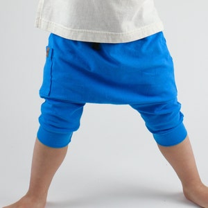Kids Harem Shorts,Kids Blue Turquoise Harem Shorts Capris,Toddler Baby Boy Girl Shorts,Kids&#39; Shorts,Child Pants,Drop Crotch Pants.