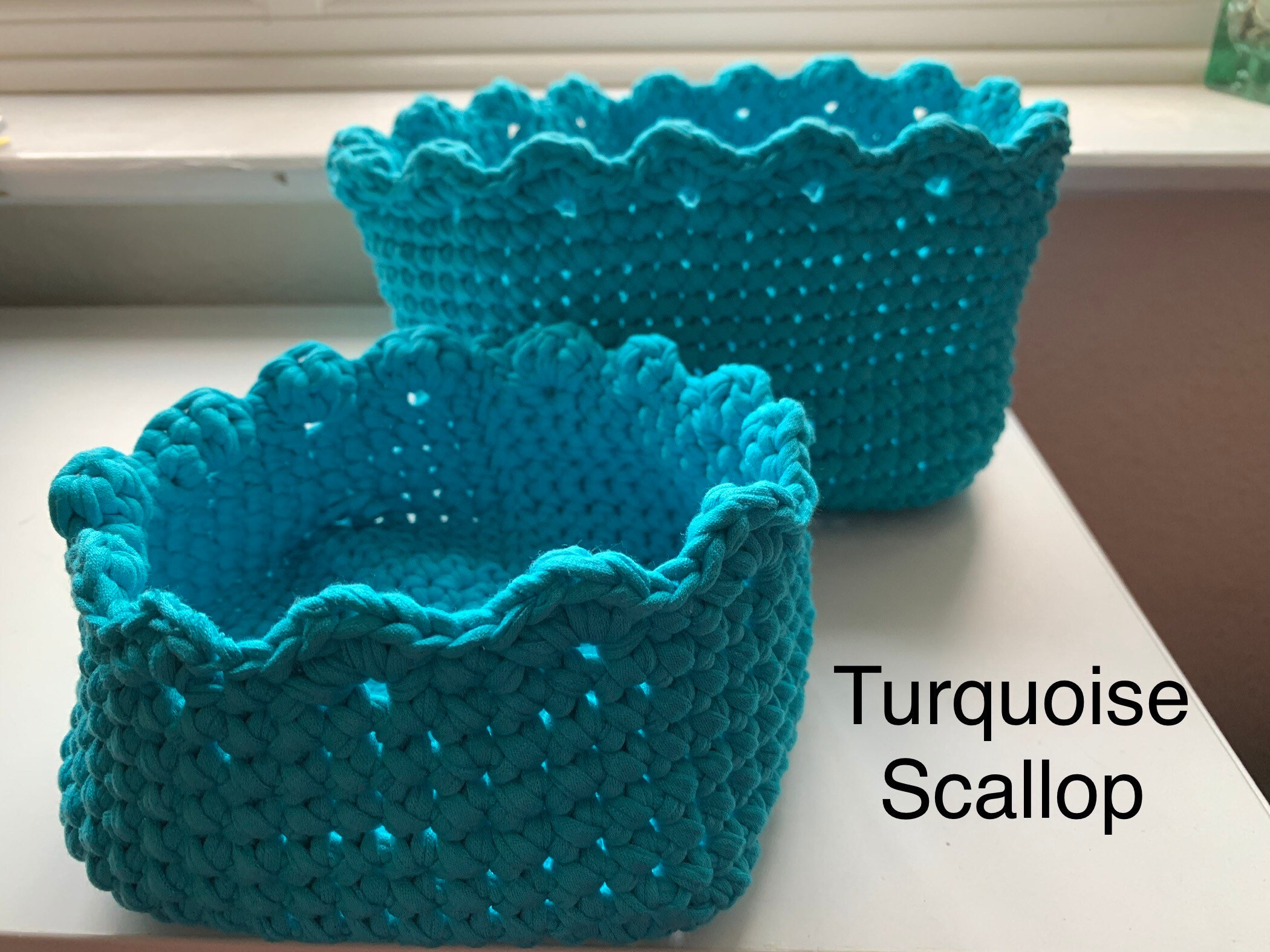 Cestas de almacenamiento de ganchillo a mano | Etsy