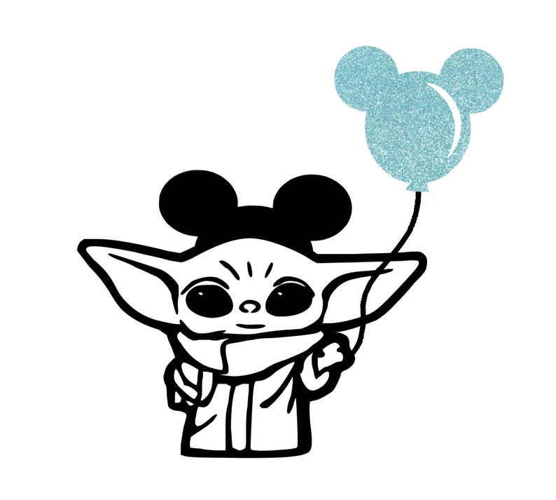 Disney Baby Yoda Mickey Mouse Balloon Tee Shirt and Tank ...