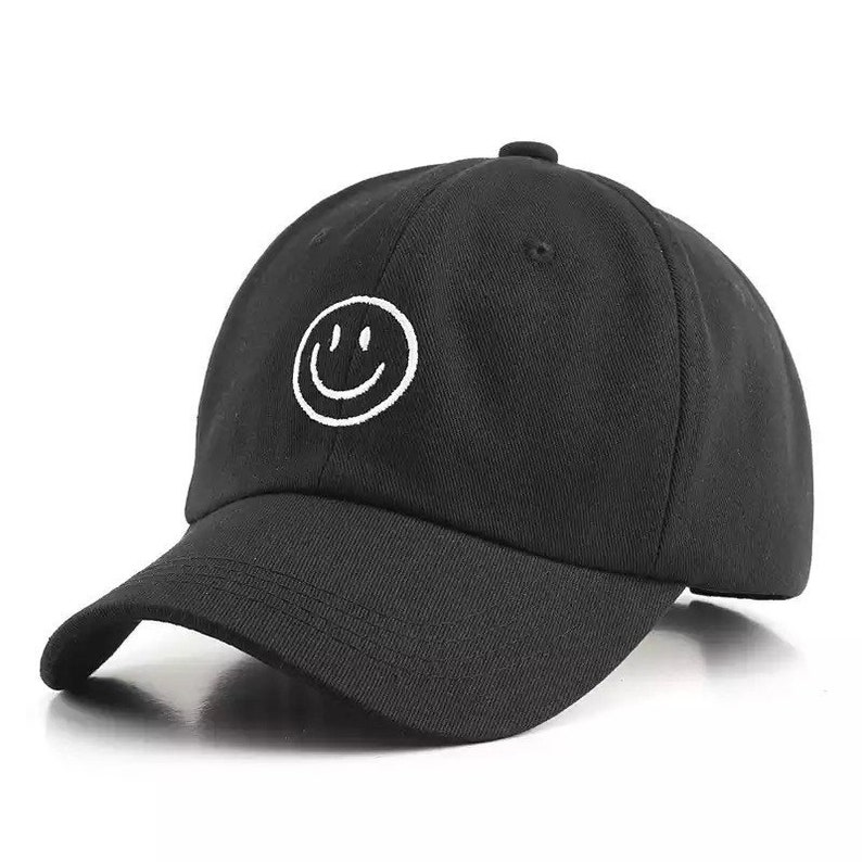 Happy smiley face dad hat summer vibes