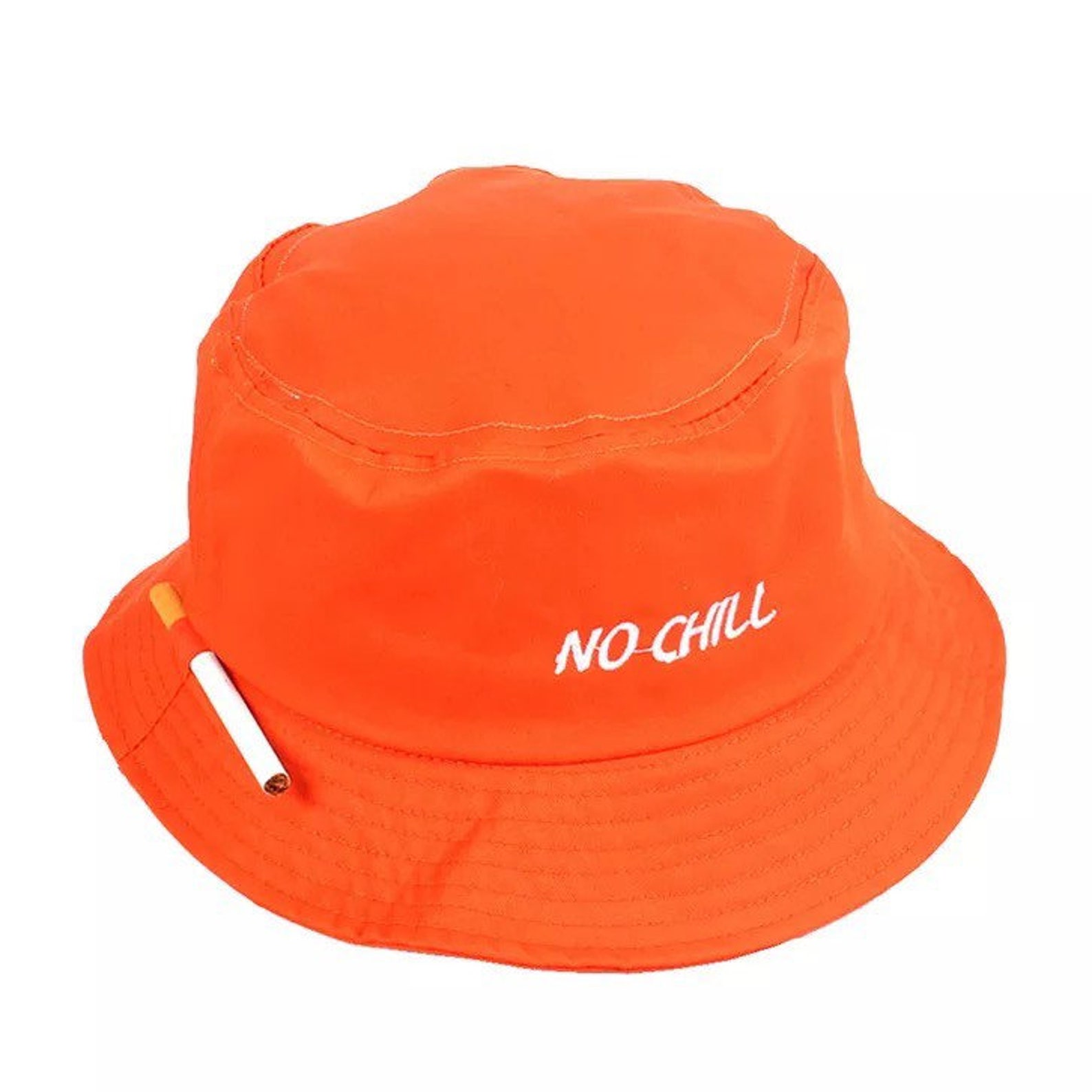 No chill Embroidery Bucket Hat Etsy