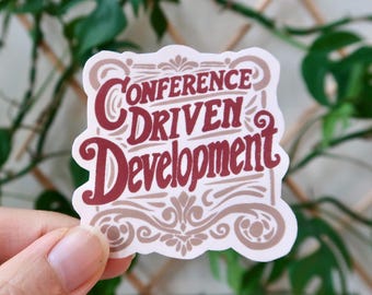 Sticker conferentiegestuurde ontwikkeling