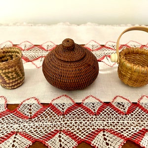 Three Small Baskets (set)