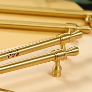 Brass cabinet T bar Pulls gold Modern kitchen Handles elegant Cupboard Kitchen Custom engrave Cabinet Dresser Pull Hardware
