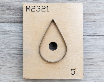 teardrop leather punch