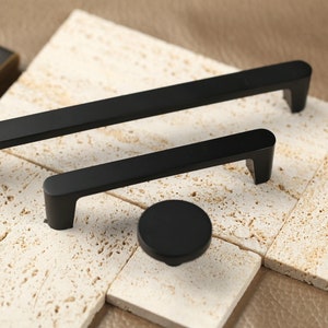Matte black Brass cabinet T bar Pulls Modern kitchen Handles elegant Cupboard Kitchen Cabinet Dresser Pull Hardware