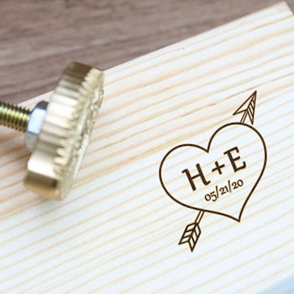 Żelazko do znakowania weselnego na drewnie, Żelazko do znakowania drewna Heart and Arrow Electric na drewnie, Żelazko do znakowania weselnego ze skóry, Znakowanie żywności stekowej