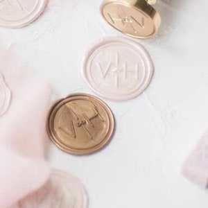Wax seal stempel kit bruiloft aangepast monogram, knoop was stempel stempel initialen, het verzegelen van was stempel, seal stempel bruiloft, bruiloft stempel was