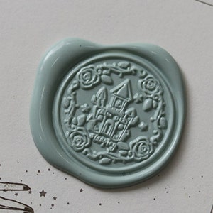 Fairy tale Castle Wax seal stamp kit wedding custom, wedding wax stamp seal ,sealing wax stamp,seal stamp wedding,wedding stamp