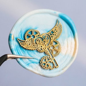 Steampunk Wax zegel stempel kit bruiloft aangepaste, bruiloft wax stempel zegel, verzegeling wax stempel, zegel stempel bruiloft, bruiloft stempel wax