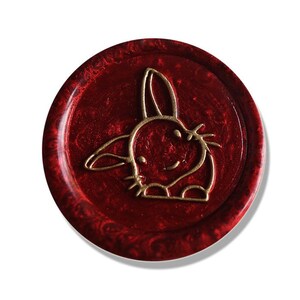 Konijn Wax seal stempel kit bruiloft, paar wax stempel zegel, bruiloft afdichting wax stempel, zegel stempel bruiloft, tijdschrift zegel zegel