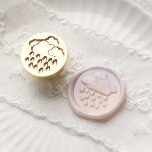 Rainy day Wax seal stamp kit wedding custom, weather wax stamp seal ,sealing wax stamp,seal stamp wedding,wedding stamp wax