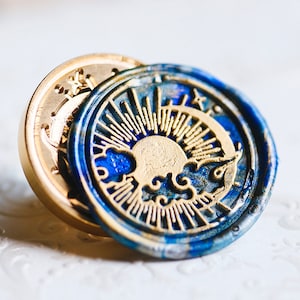 Brilliant Sun Wax seal stempel kit bruiloft aangepaste, wax stempel zegel, afdichting wax stempel, zegel stempel bruiloft, bruiloft stempel wax