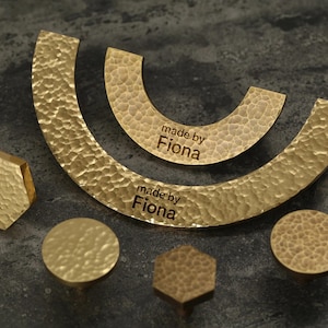 Hammered half circle pull Handles hexagon Dresser Knob bronze half round Custom engrave Cabinet Pulls wardrobe door Pull Furniture Hardware