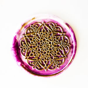 Mandala Wachs Siegel Stempel Kit Hochzeit benutzerdefinierte, botanische Hochzeit Wachs Stempel Siegel, Dichtung Wachs Stempel, Siegel Stempel Hochzeit, Hochzeit Stempel Wachs