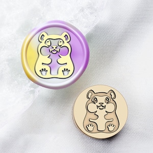 Hamster Wax zegel stempel kit bruiloft aangepaste, hamster wax stempel zegel, zegellak stempel, zegel stempel bruiloft, bruiloft stempel wax