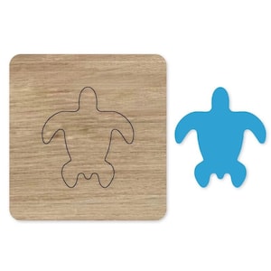 Morire di tartaruga marina, feltro animale marino ornamento Acciaio Regola Metallo Muto Cutter, Strumento per Pelle Crafts Kraft