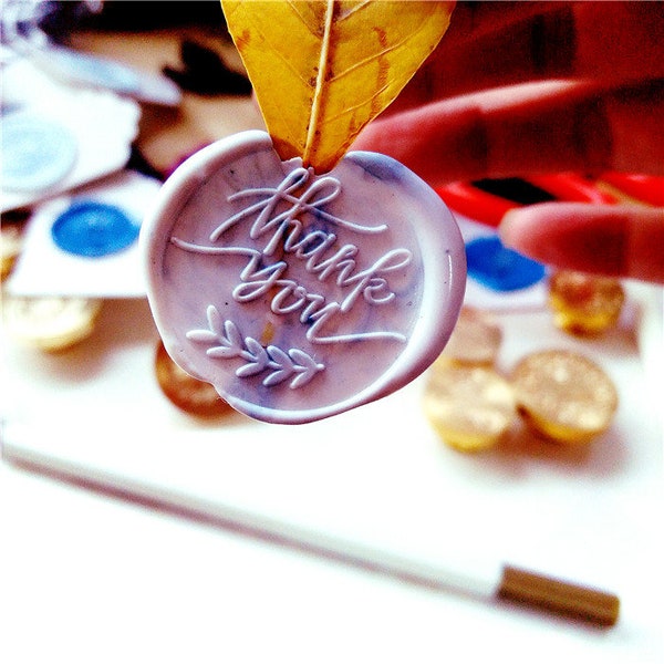 Thank you seal stamp kit wedding custom,  wax stamp seal ,sealing wax stamp,seal stamp wedding,wedding stamp wax