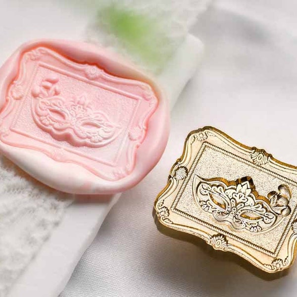 Ball mask Wax seal stamp kit wedding custom, irregular shape wax stamp seal ,sealing wax stamp,seal stamp wedding,wedding stamp wax