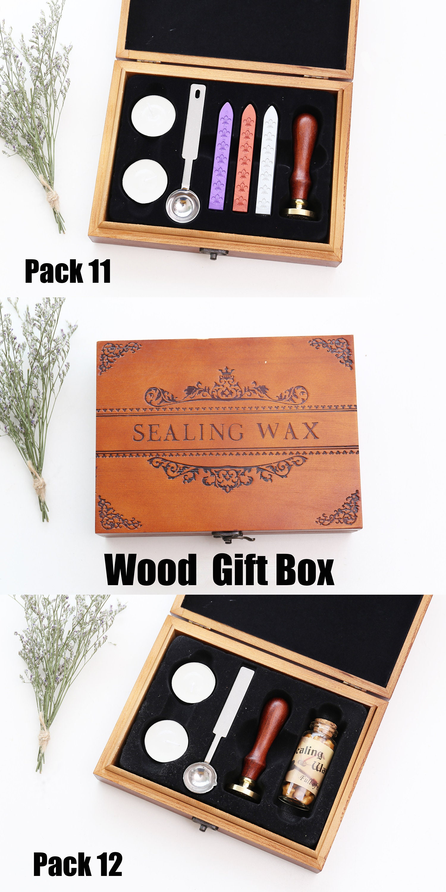 KA FASHION Wax Seal Kit with Stamp – Wax Stamp Set and Wax Seal