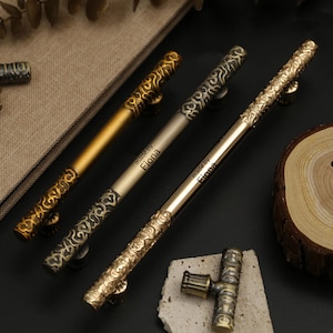 Retro Drawer Handle Dresser Knob Antique Bronze Cabinet Pull lucky cloud Custom engrave  Kitchen Pull Cupboard Handle Furniture Hardware