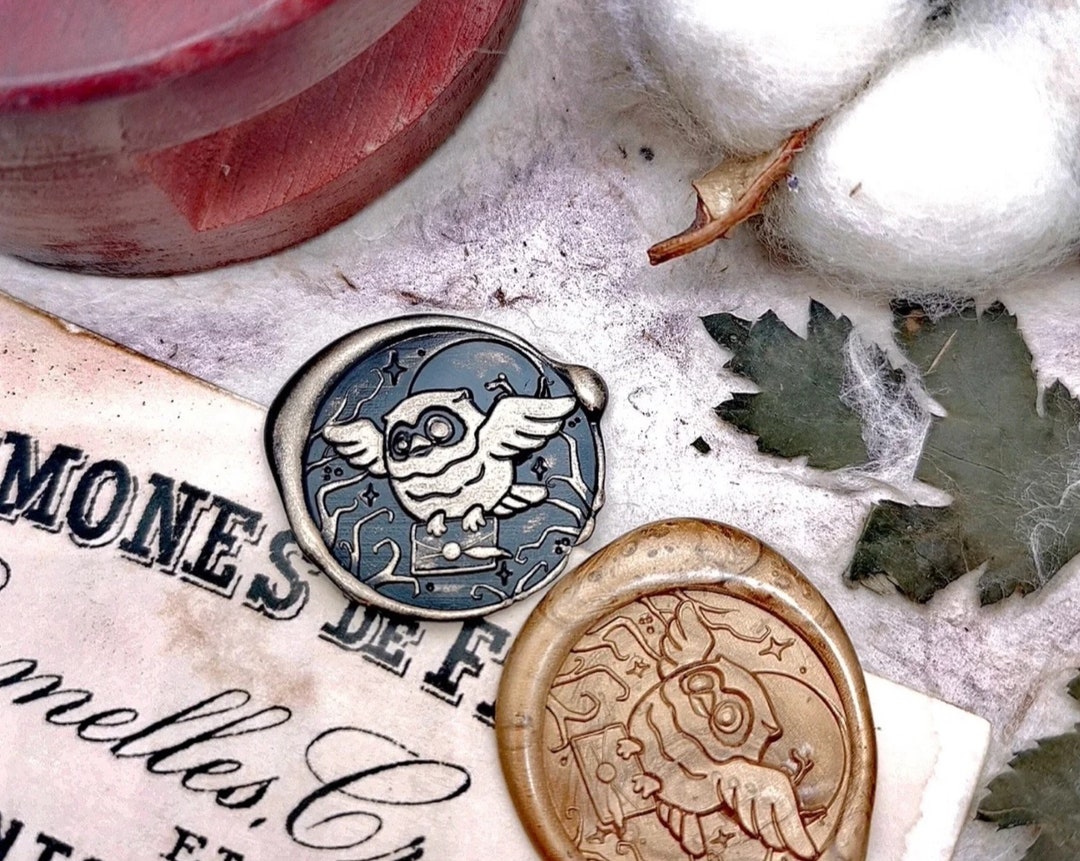 SUPERDANT 25mm Brass Stamp Head Delivered By Owl Post Wax Seal Owl