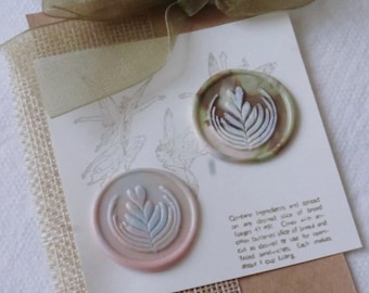 Latte art  Wax seal stamp kit wedding custom, botanical wedding wax stamp seal ,sealing wax stamp,seal stamp wedding,wedding stamp wax