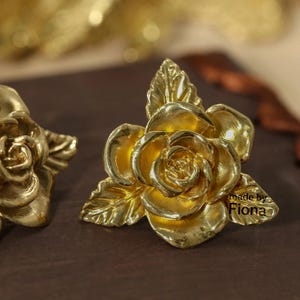 Brass rose Drawer Handle Dresser Knob retro farmhouse Cabinet Pull Custom engrave wardrobe Pull Cupboard Handle flower Furniture Hardware