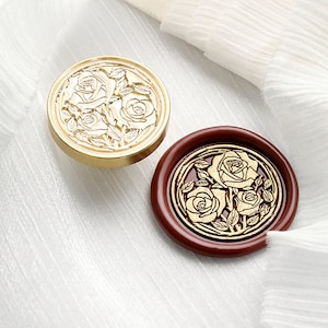 Thorn rose Wax seal postzegel kit bruiloft custom, bruiloft wax stempel zegel, het verzegelen van was stempel, seal stempel bruiloft, bruiloft stempel wax
