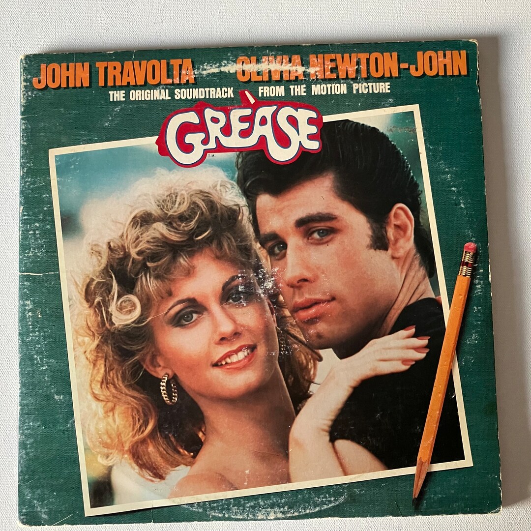 Grease Soundtrack 2 Lp Vinyl Movie Travolta Newton John Etsy